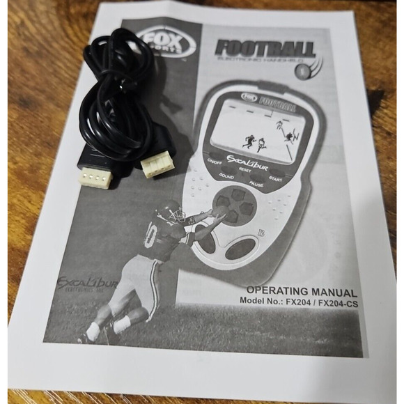 Excalibur Fox Sports Electronic 2007 Handheld Football Game FX204 - New Open Box - Picture 3 of 6